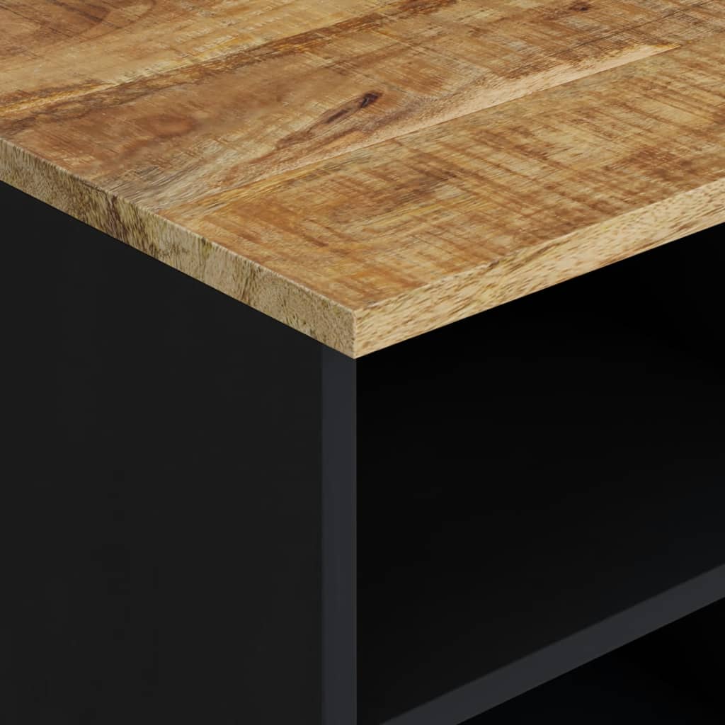 vidaXL Mueble de TV madera mango y madera contrachapada 80x33x46 cm - Image 6
