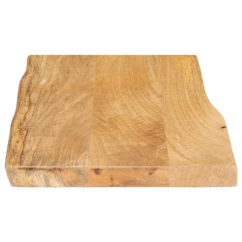 vidaXL Tablero de mesa borde natural madera maciza mango 60x40x2,5 cm - Image 4