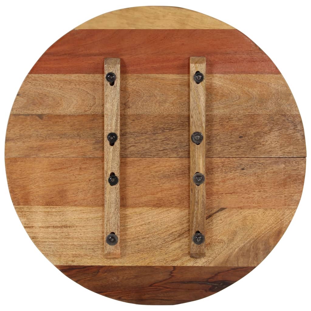 vidaXL Tablero de mesa redonda madera reciclada maciza 60 cm 15-16 mm - Image 4