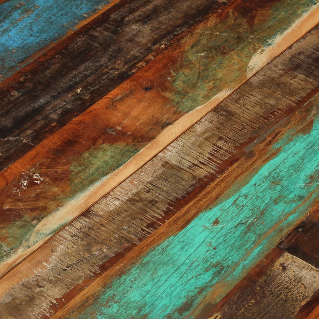 vidaXL Tablero de mesa redonda madera reciclada maciza 80 cm 15-16 mm - Image 6