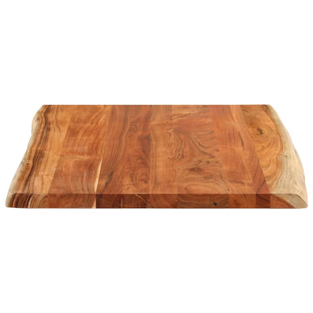 vidaXL Tablero de mesa rectangular borde natural acacia 90x80x2,5 cm - Image 4