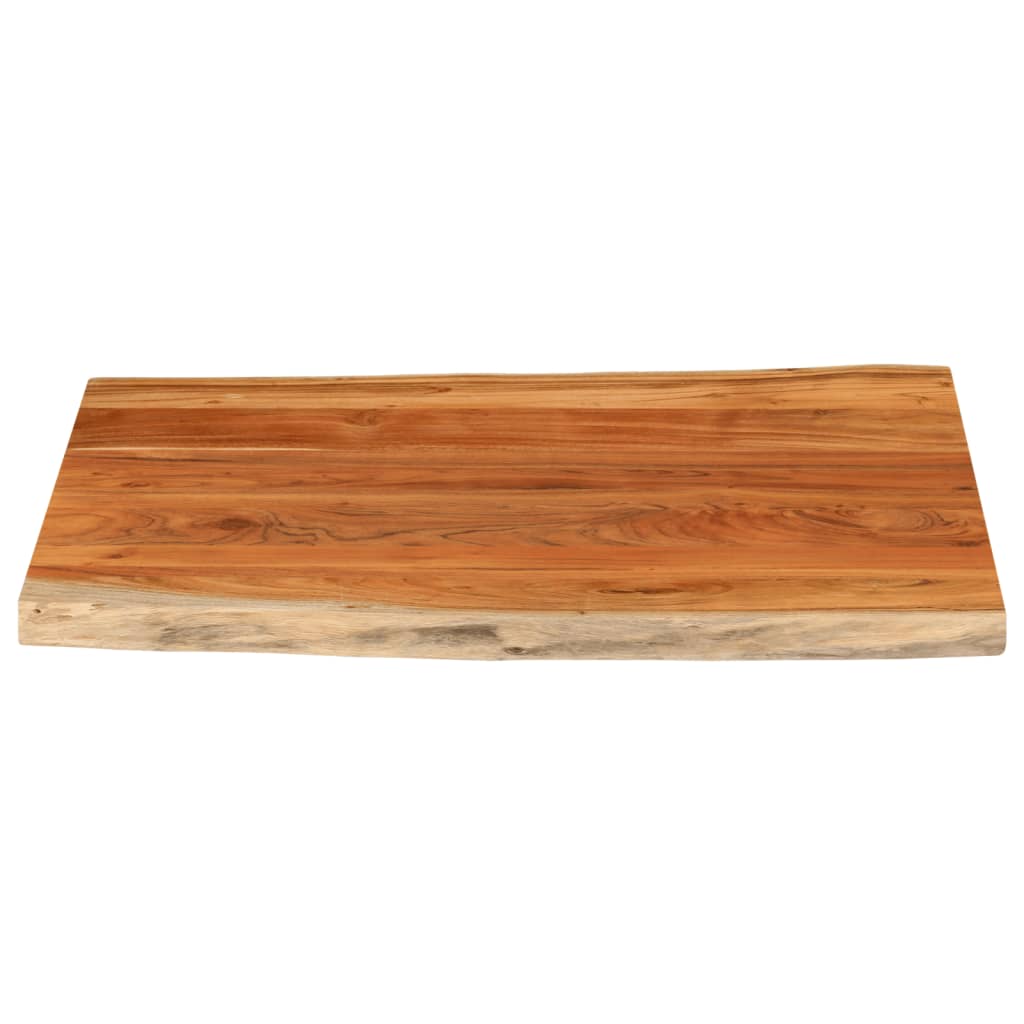 vidaXL Tablero de mesa rectangular borde natural acacia 90x80x2,5 cm - Image 3