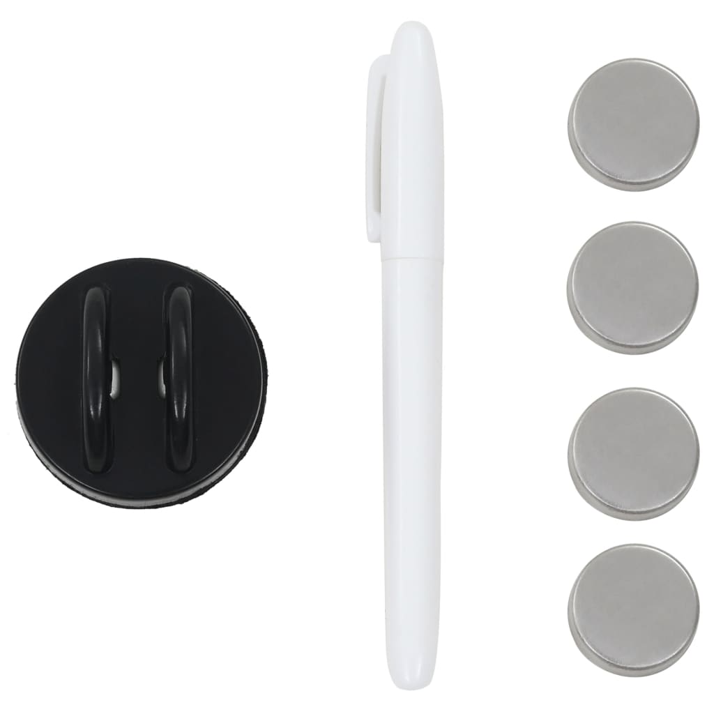 vidaXL Pizarra magnética de pared vidrio 40x40 cm - Image 4