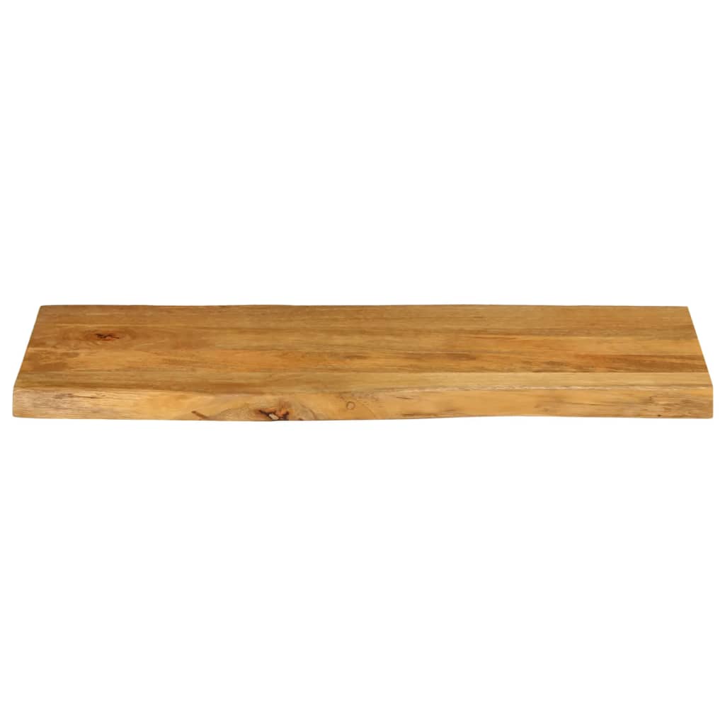 vidaXL Tablero de mesa borde natural madera maciza mango 80x40x2,5 cm - Image 3