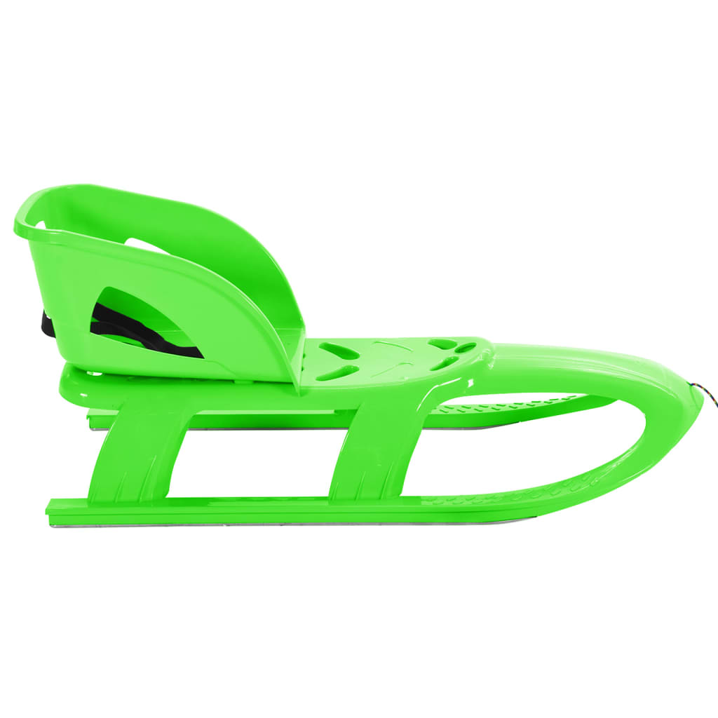 vidaXL Trineo con asiento polipropileno verde 102,5x40x23 cm - Image 3