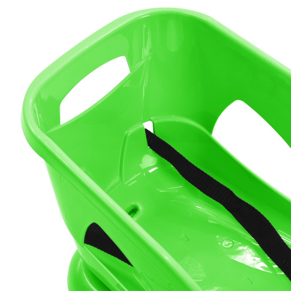 vidaXL Trineo con asiento polipropileno verde 102,5x40x23 cm - Image 5