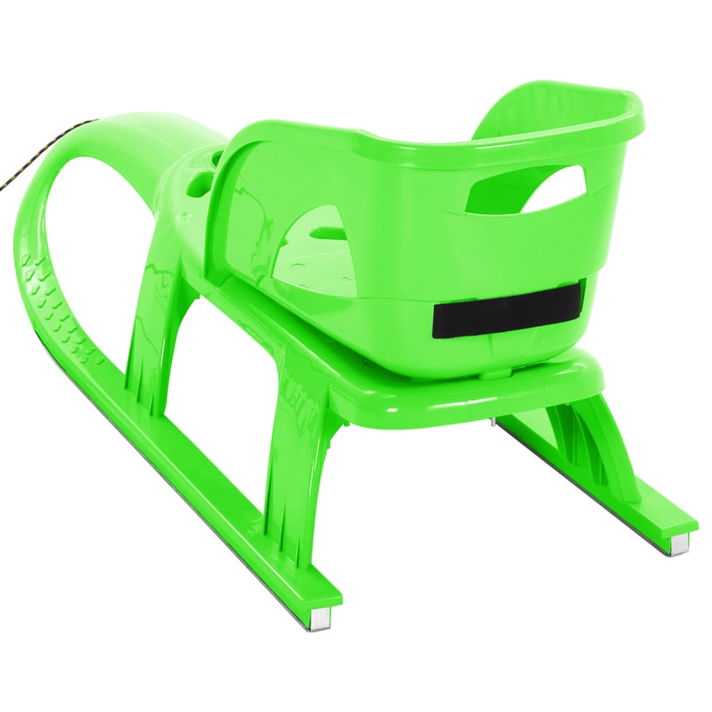 vidaXL Trineo con asiento polipropileno verde 102,5x40x23 cm - Image 4