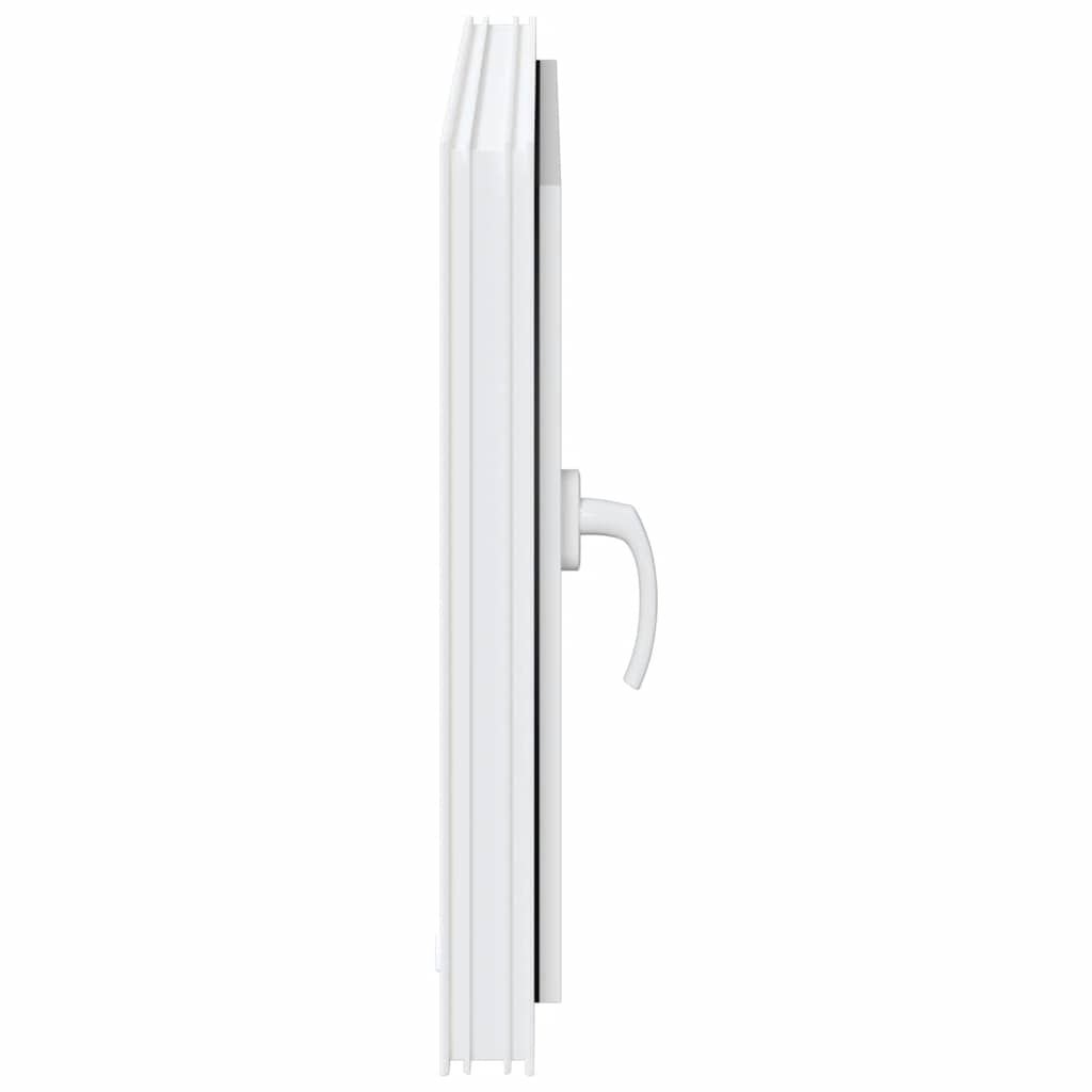 vidaXL Kellerfenster RISOR 80x60 cm Dreh Kipp DIN Rechts Weiß - Image 6