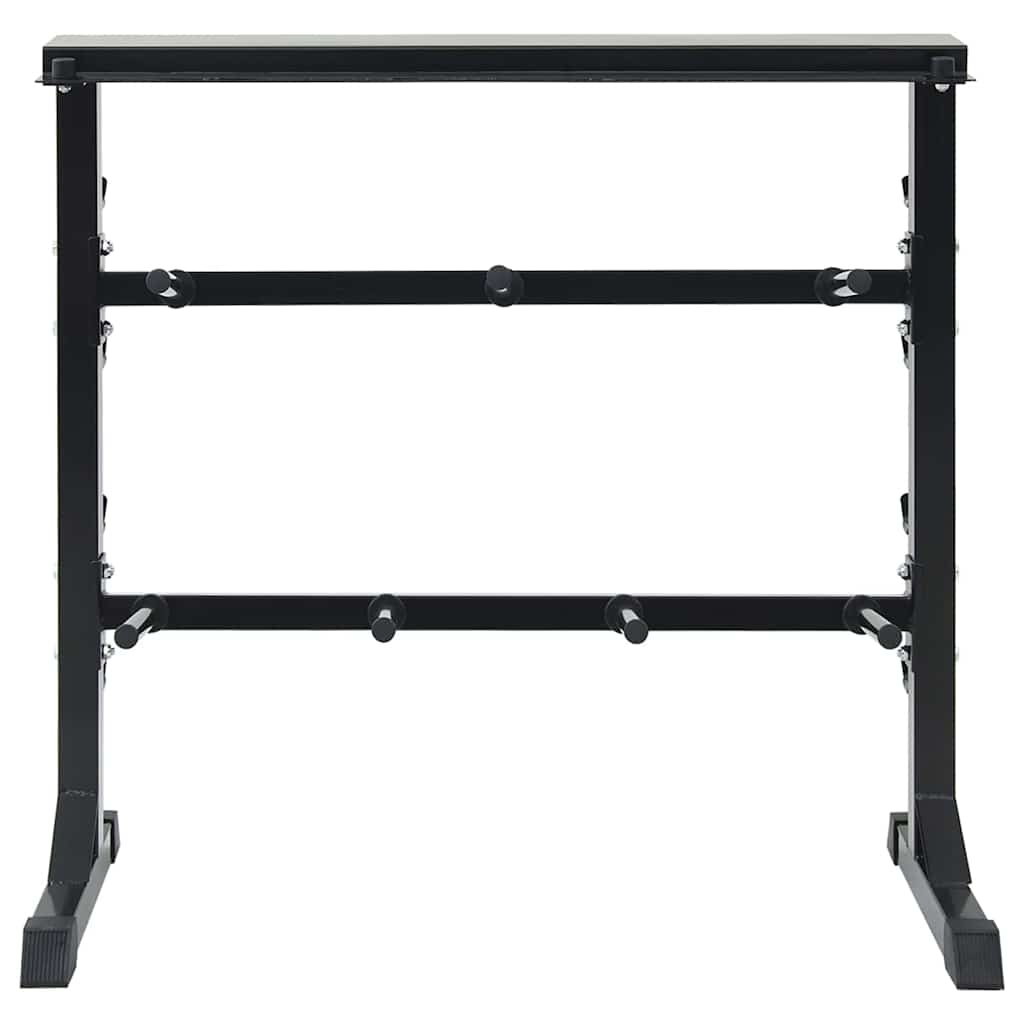 vidaXL Hantel Rack Schwarz 99 x 45 x 95.5 cm Pulverbeschichteter Stahl - Image 3