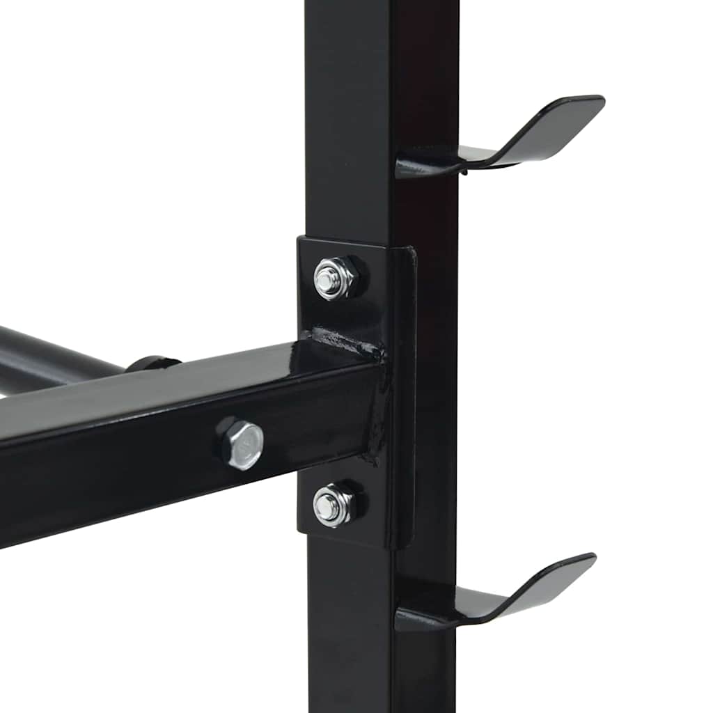 vidaXL Hantel Rack Schwarz 99 x 45 x 95.5 cm Pulverbeschichteter Stahl - Image 5