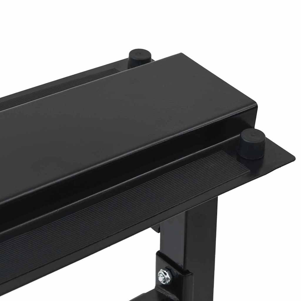 vidaXL Hantel Rack Schwarz 99 x 45 x 95.5 cm Pulverbeschichteter Stahl - Image 6