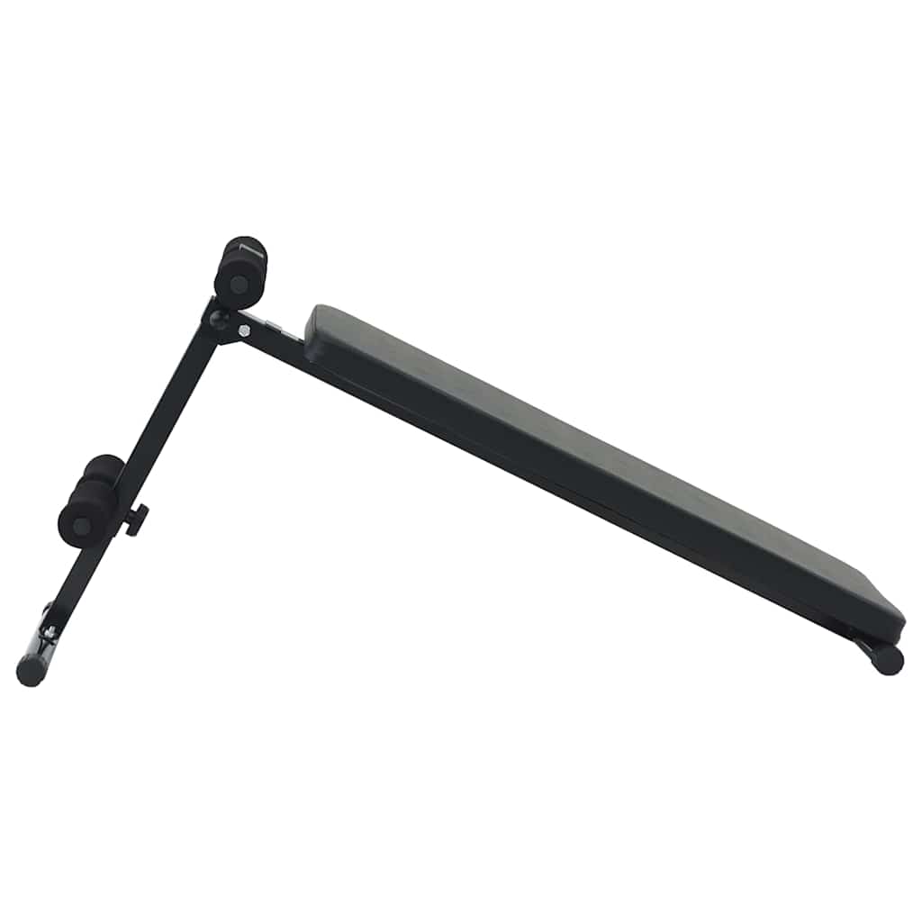 vidaXL Bauchtrainer Schwarz 124 x 33.5 x 55 cm - Image 5