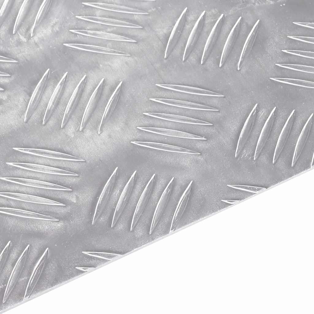 Dischi Quadrati 4 Pcs Argento 60 X 30 Cm Alluminio - Image 5