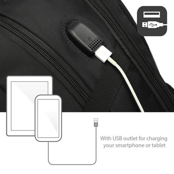 Zaino per PC Portatile e Tablet con Uscita USB Ewent EW2526 15,6" - Image 3