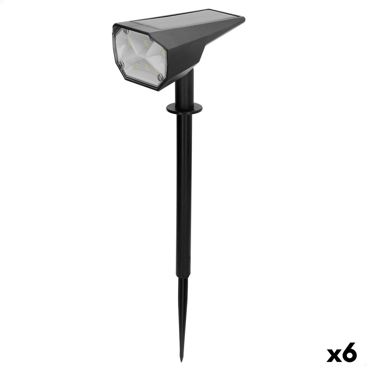 Lampada ad energia solare Aktive 8 x 37 x 11 cm (6 Unità)