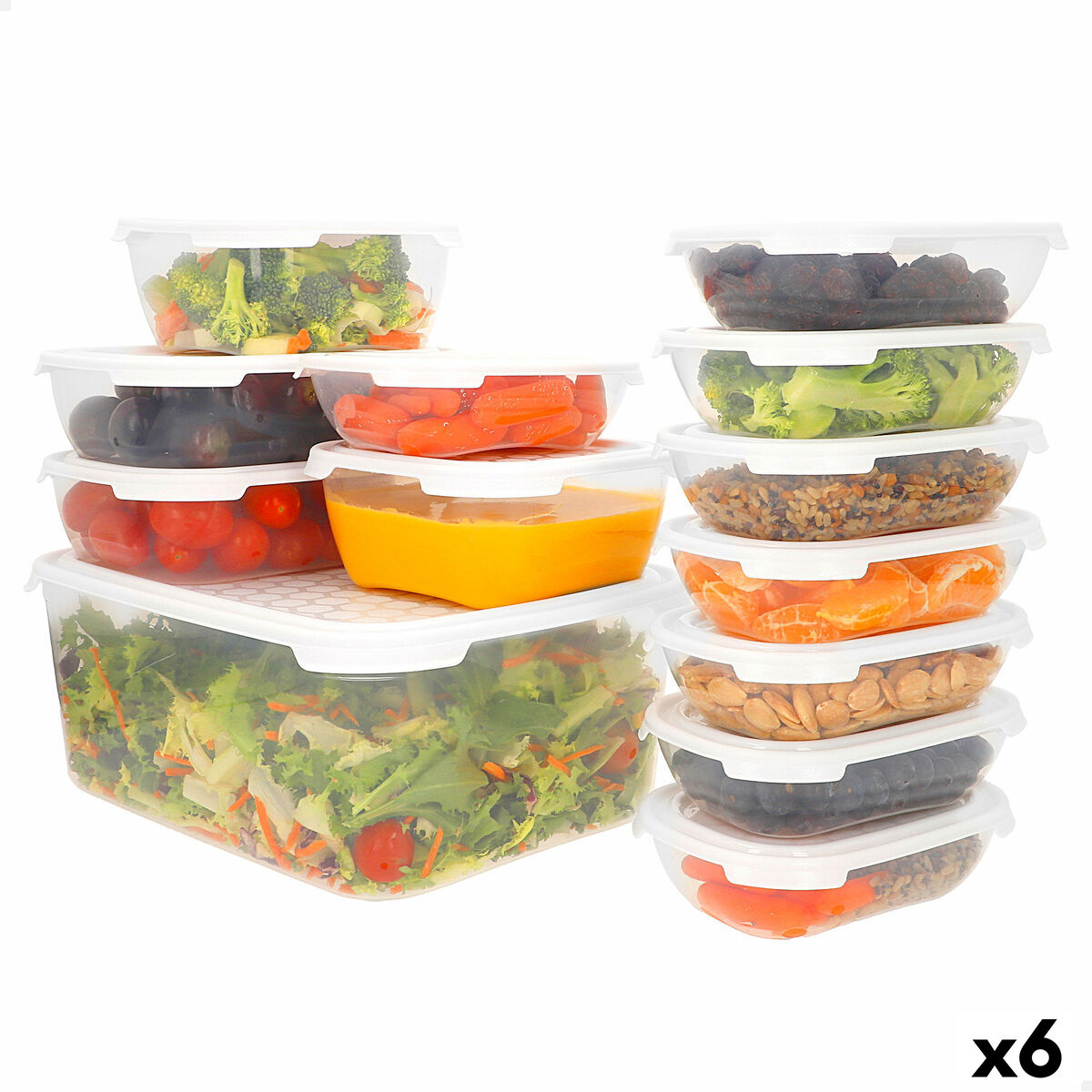 Porta pranzo Max Home polipropilene (6 Unità)