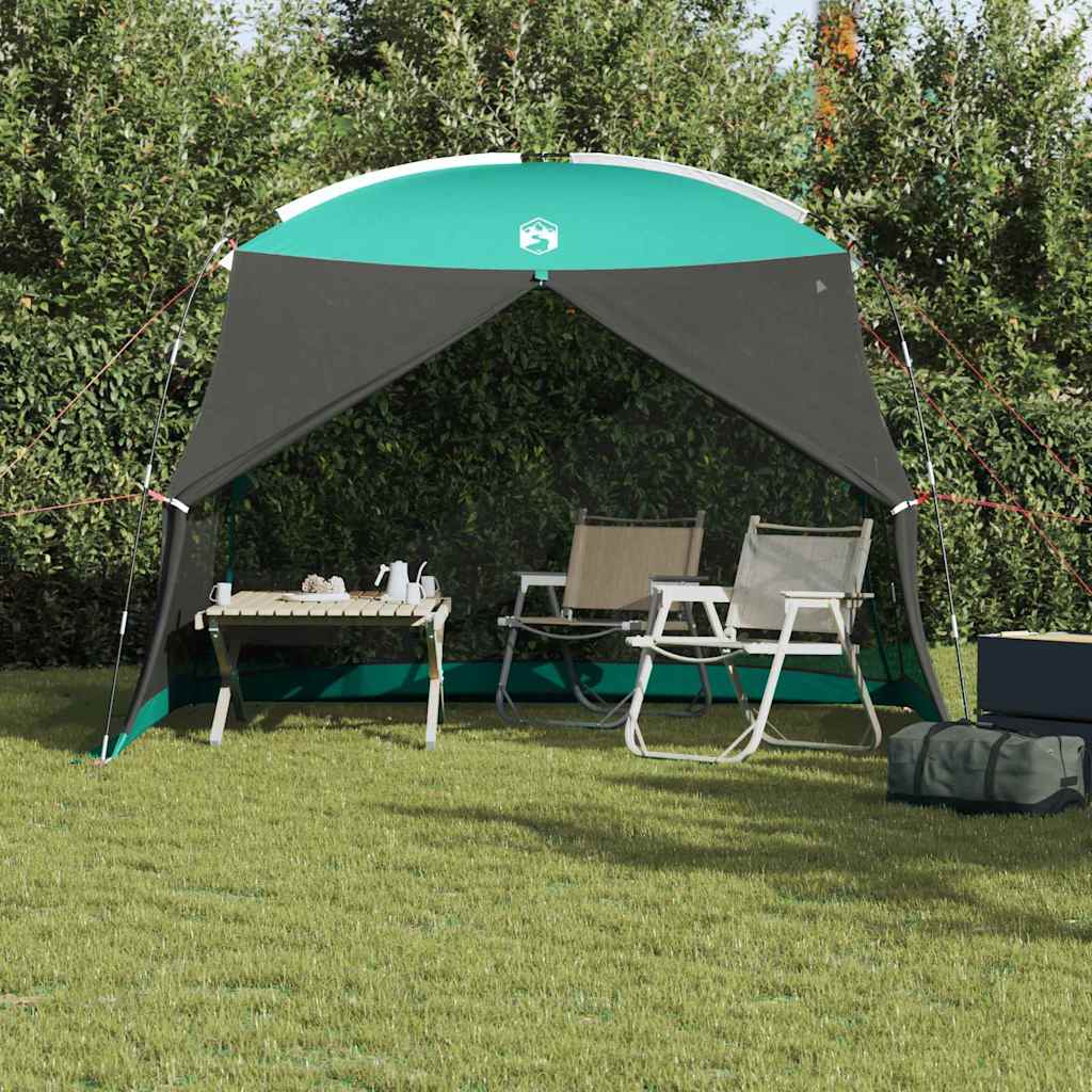 vidaXL Tentes avec toit vert mer 320 x 320 x 218 cm Polyester - Image 3