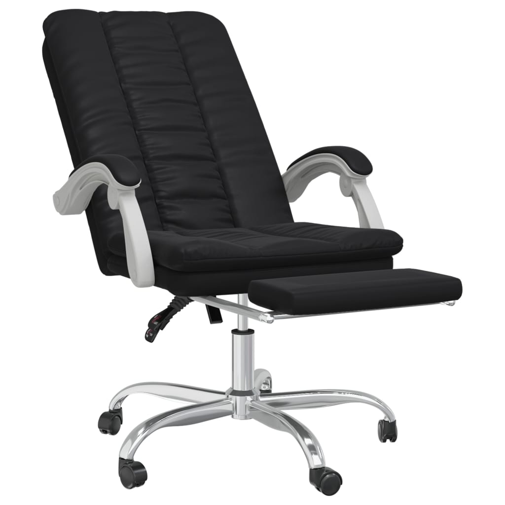 vidaXL Fauteuil inclinable de bureau Noir Similicuir - Image 6