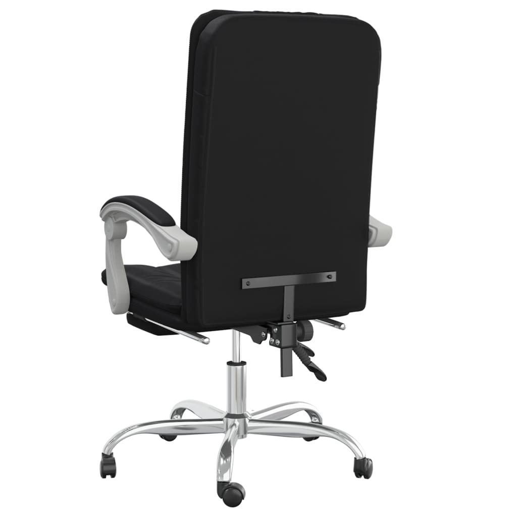 vidaXL Fauteuil inclinable de bureau Noir Similicuir - Image 5