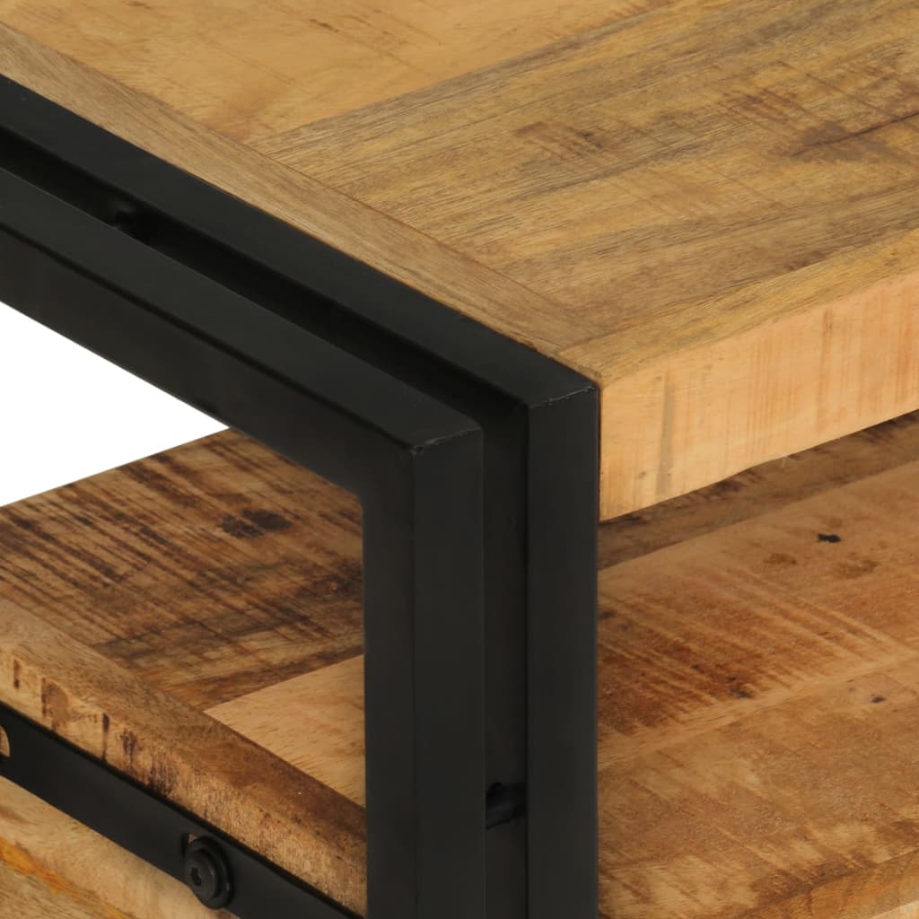 vidaXL Mueble de TV madera maciza de mango 120x30x40 cm - Image 5