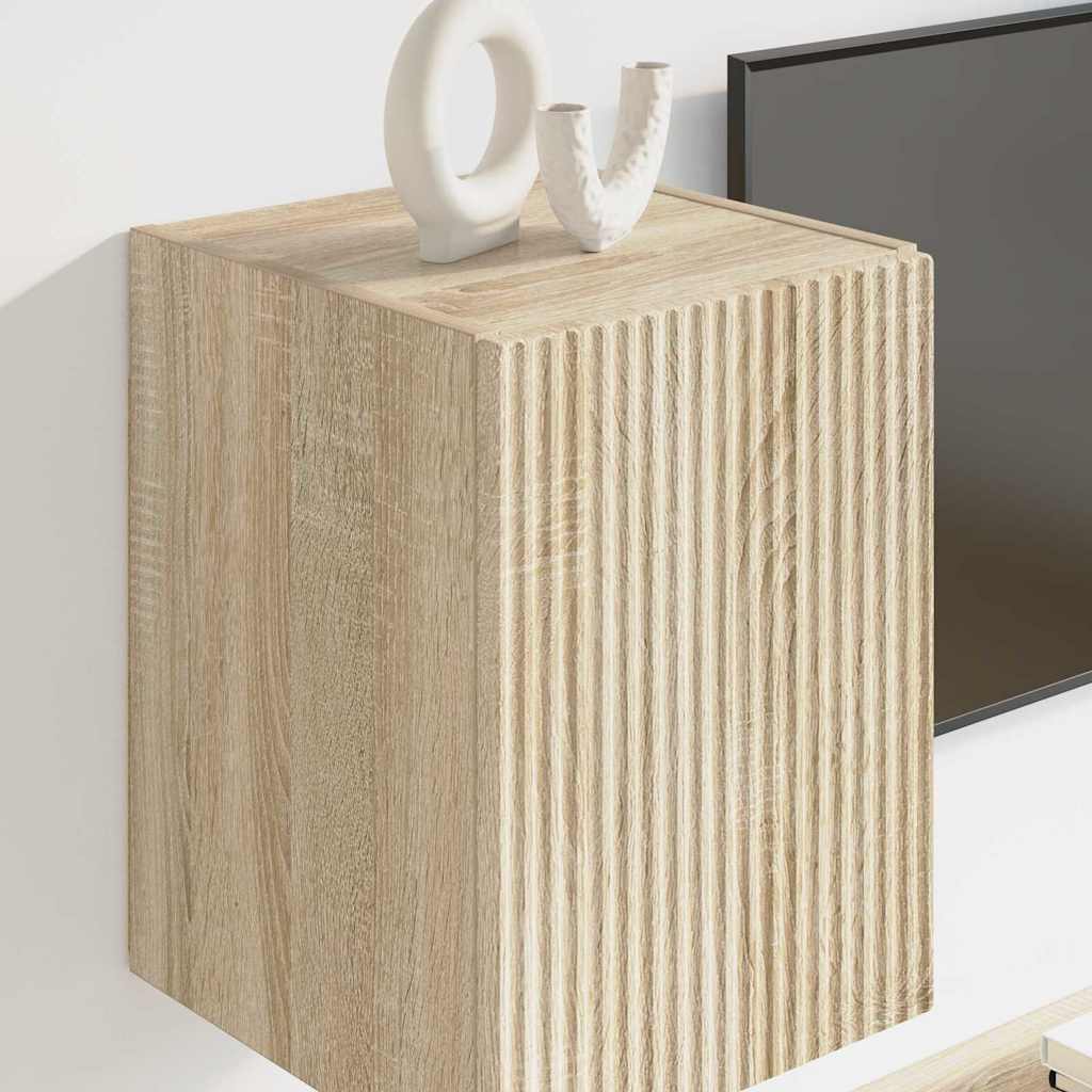 vidaXL Mueble de TV Montado en la Pared Sonoma 30 x 31 x 40 cm - Image 4