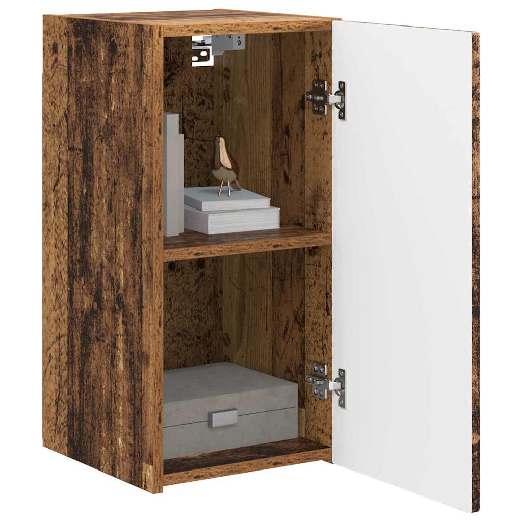 vidaXL Mueble de TV Montado en la Pared 2 pcs Madera Vieja - Image 3