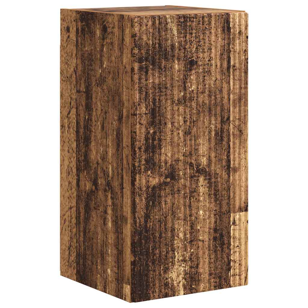 vidaXL Mueble de TV Montado en la Pared 2 pcs Madera Vieja - Image 5