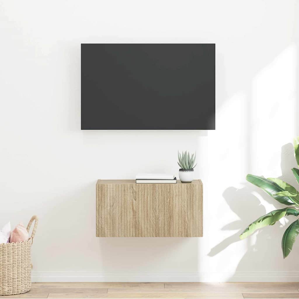 vidaXL Mueble de TV Montado en la Pared Sonoma 60 x 31 x 29.5 cm