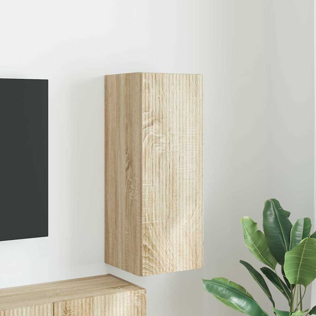 vidaXL Mueble de TV Montado en la Pared Sonoma 30 x 31 x 80 cm