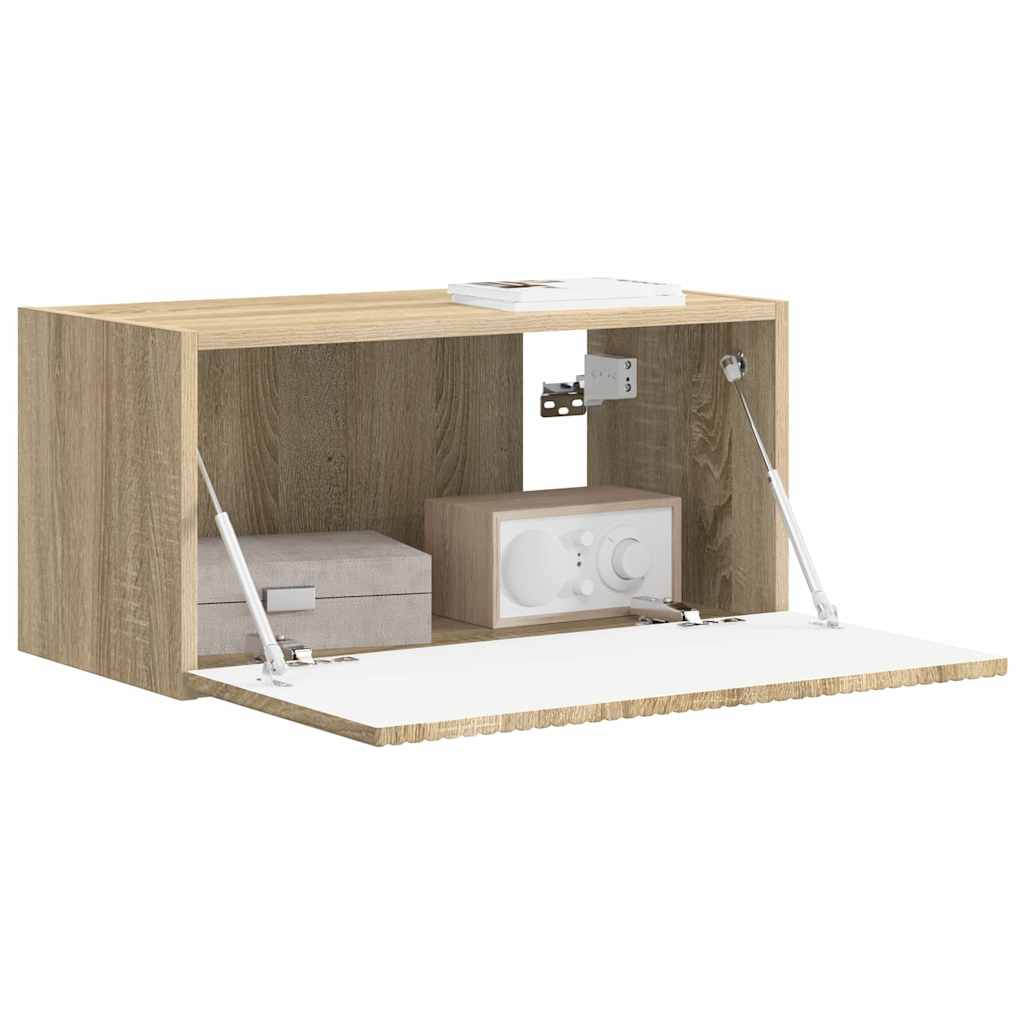 vidaXL Mueble de TV Montado en la Pared Sonoma 60 x 31 x 29.5 cm - Image 3