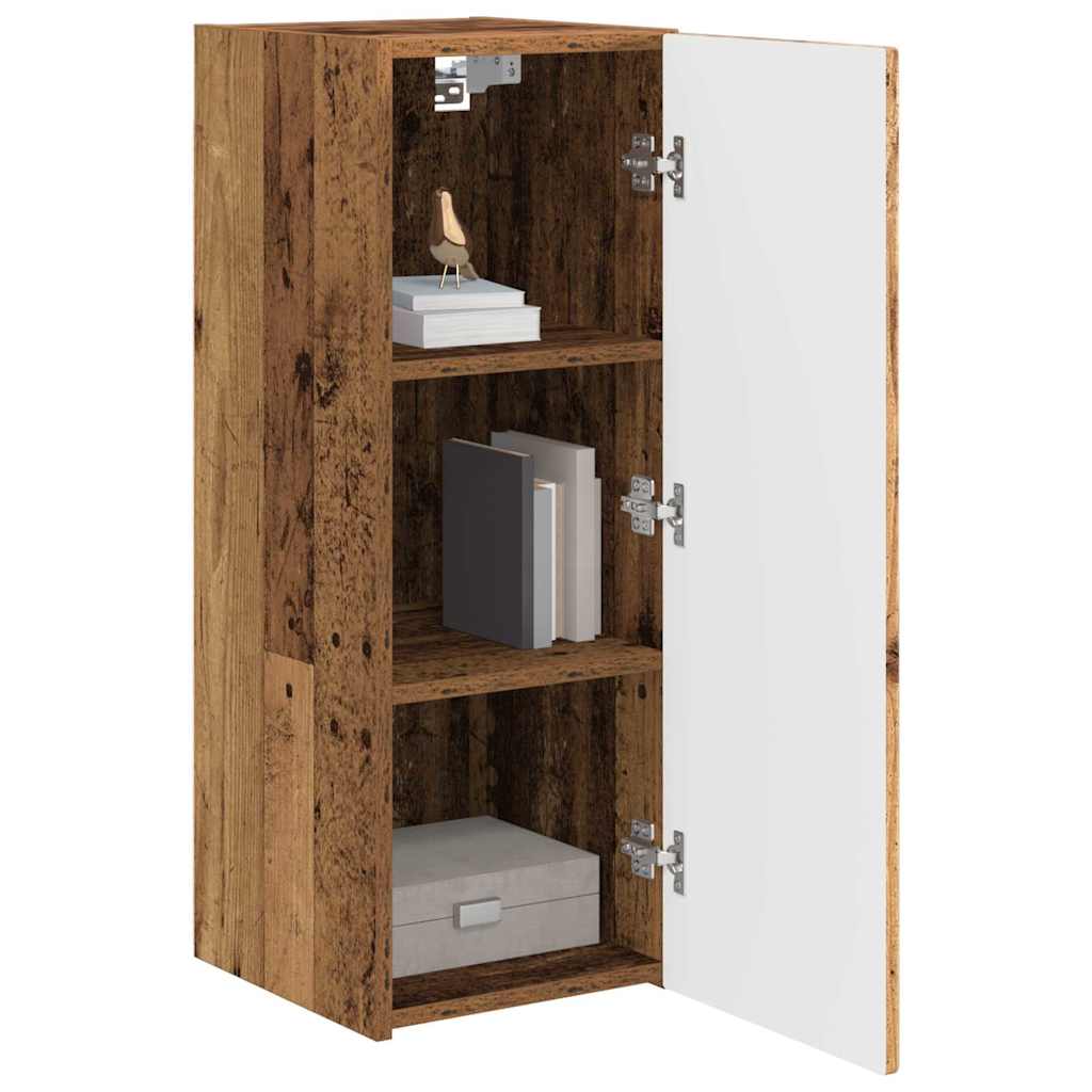 vidaXL Mueble de TV Montado en la Pared 2 pcs Madera Vieja - Image 3