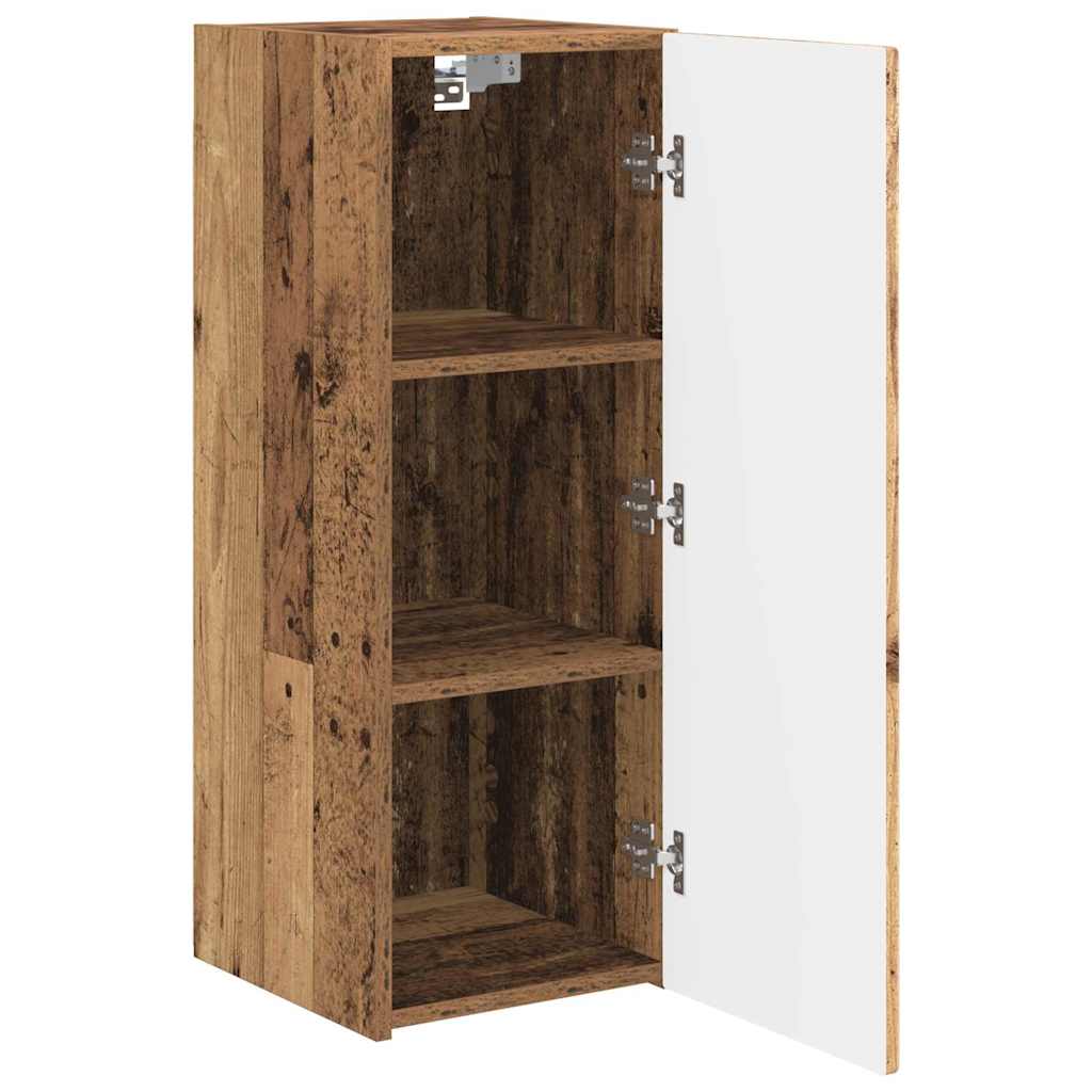 vidaXL Mueble de TV Montado en la Pared 2 pcs Madera Vieja - Image 6