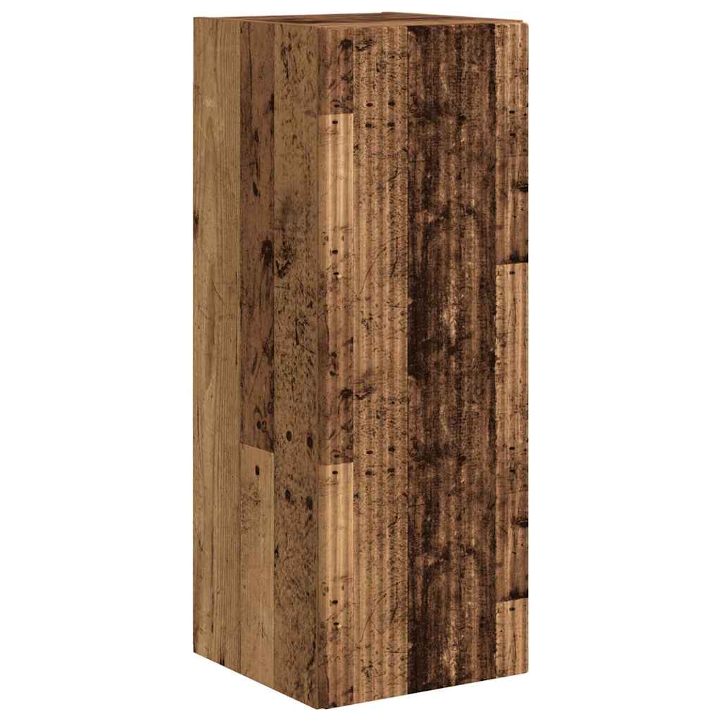 vidaXL Mueble de TV Montado en la Pared 2 pcs Madera Vieja - Image 5