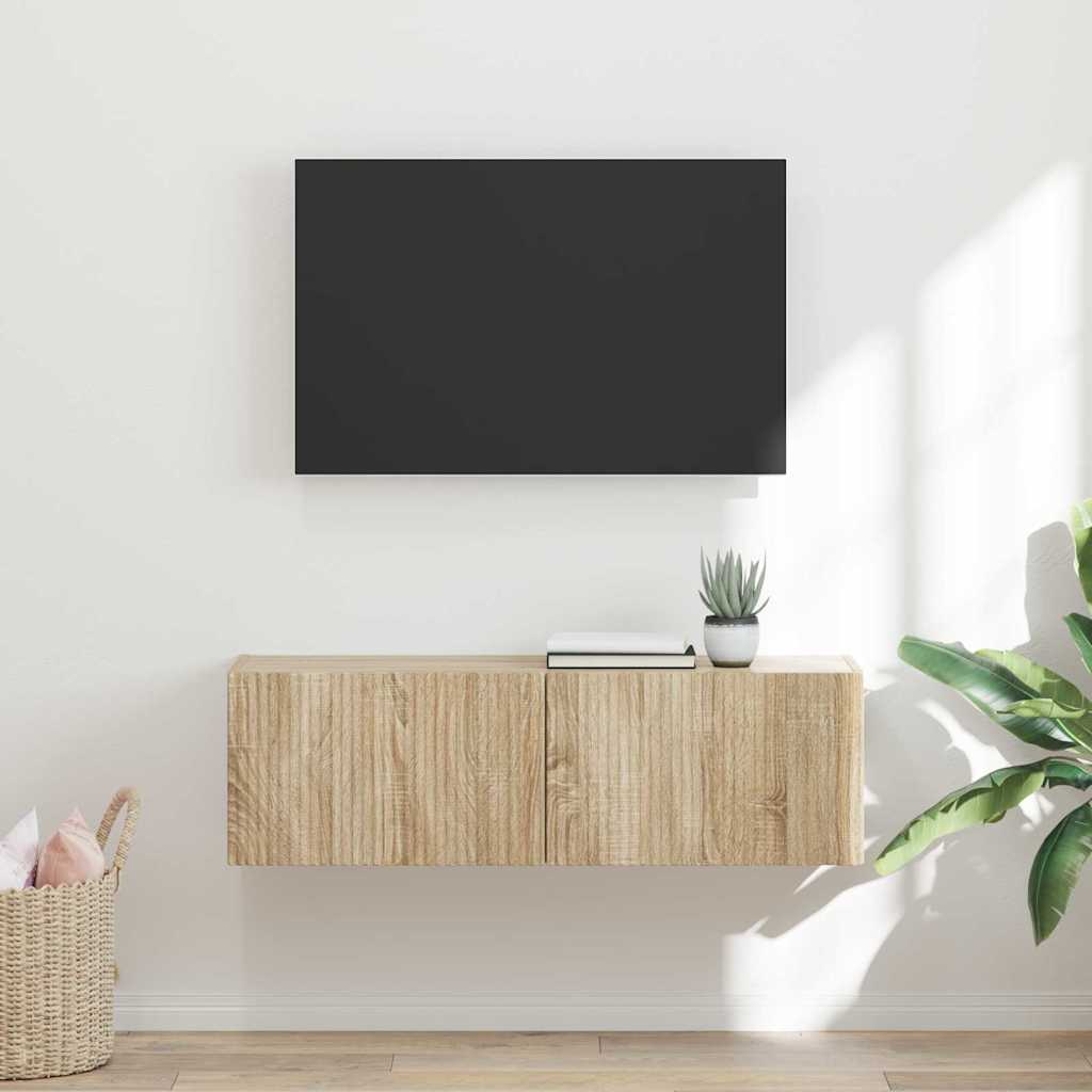 vidaXL Mueble de TV Montado en la Pared Sonoma 60 x 31 x 29.5 cm