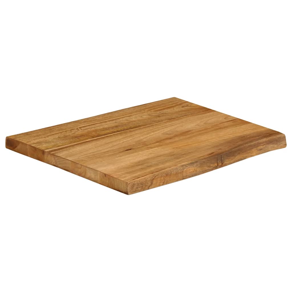 vidaXL Tablero de mesa borde natural madera maciza mango 40x40x2,5 cm