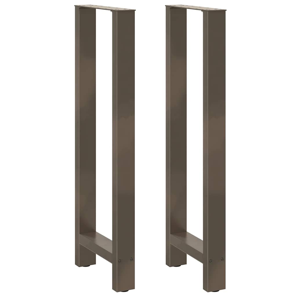vidaXL Patas para mesa de bar de acero natural (2 unidades, 40 x 110-111 cm)