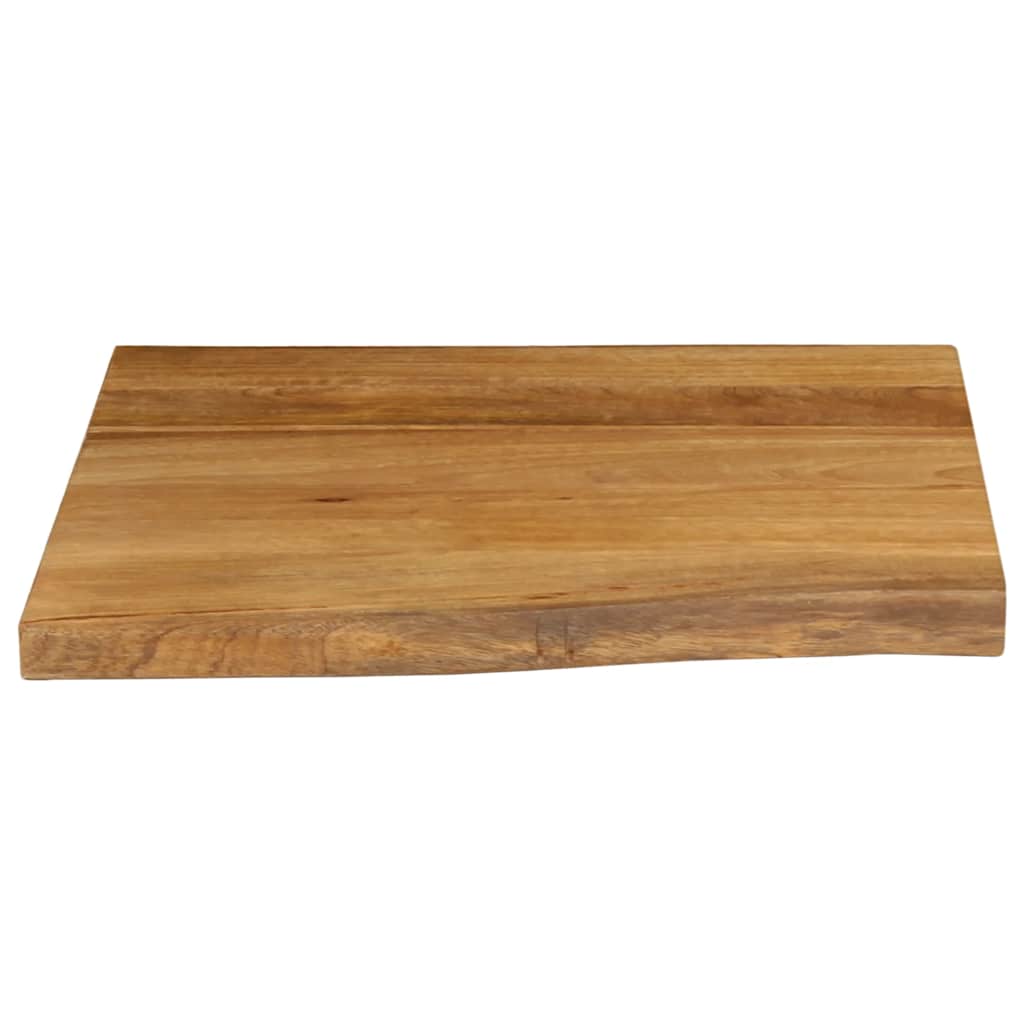 vidaXL Tablero de mesa borde natural madera maciza mango 40x40x2,5 cm - Image 3