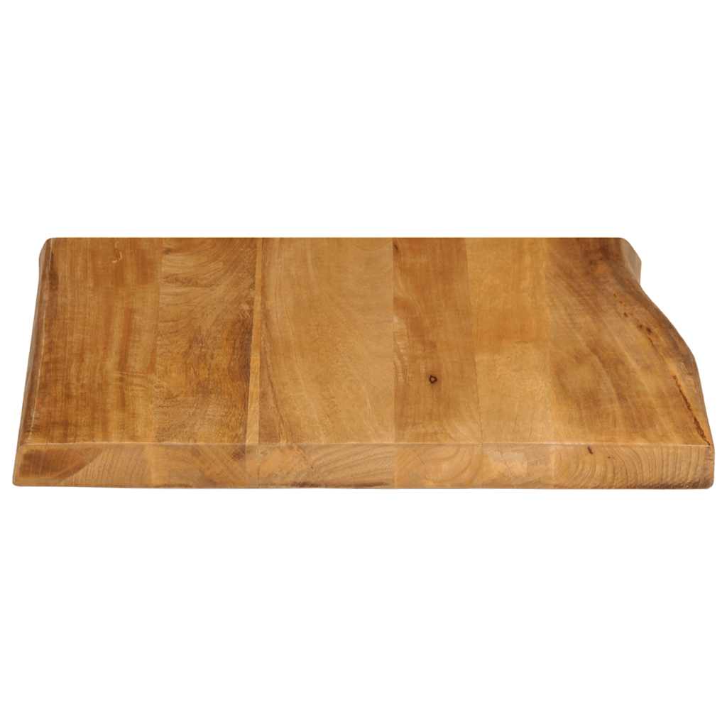 vidaXL Tablero de mesa borde natural madera maciza mango 40x40x2,5 cm - Image 4
