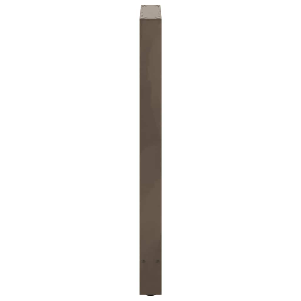 vidaXL Patas para mesa de bar de acero natural (2 unidades, 60 x 100-101 cm) - Image 6
