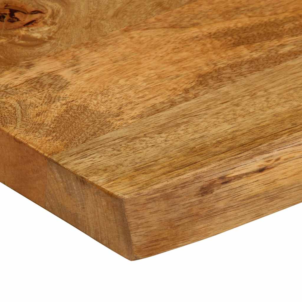 vidaXL Tablero de mesa borde natural madera maciza mango 40x40x2,5 cm - Image 6