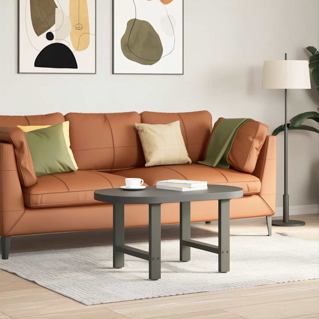 vidaXL Patas para mesa de centro antracita (2 unidades, 50 x 42-43 cm, acero)