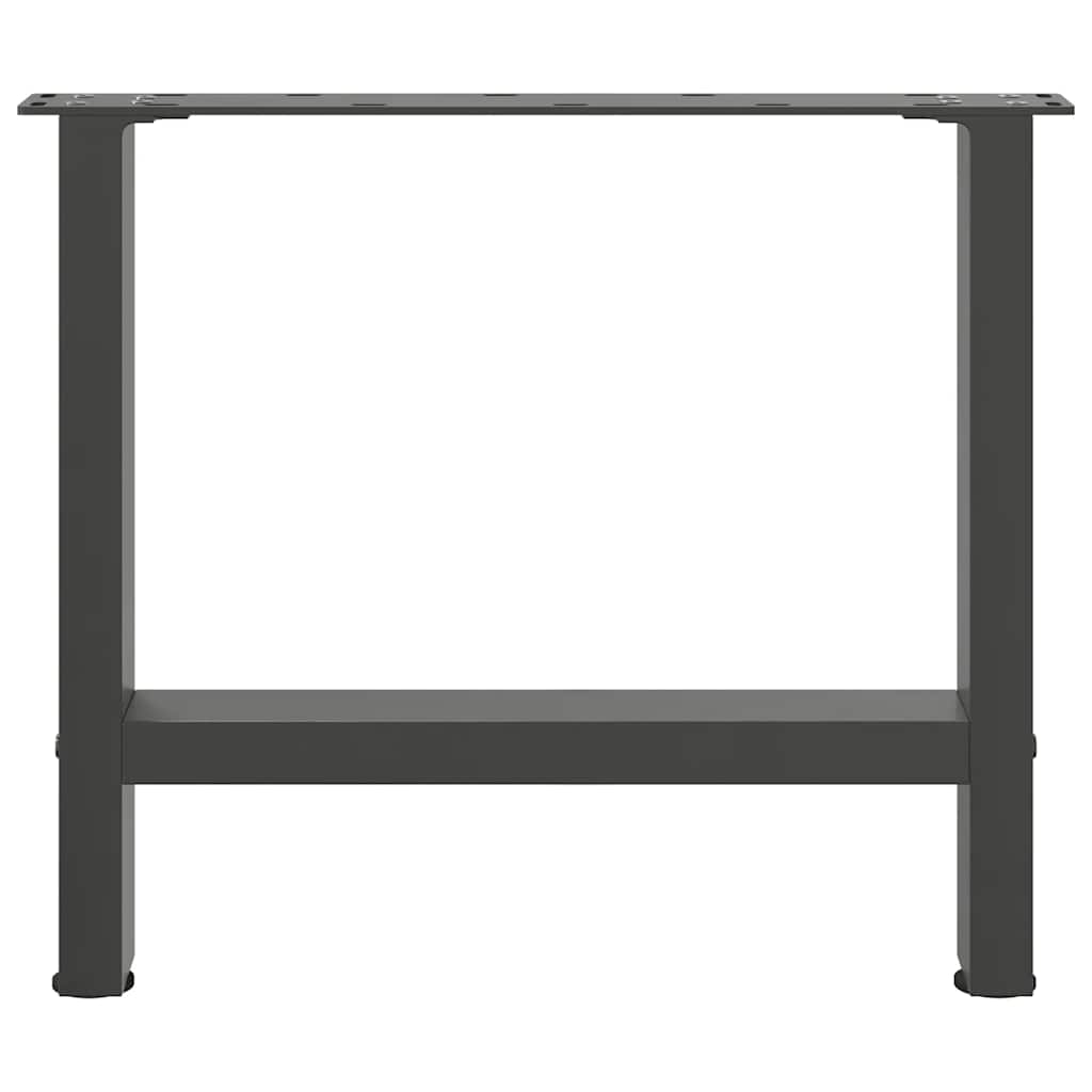 vidaXL Patas para mesa de centro antracita (2 unidades, 50 x 42-43 cm, acero) - Image 5