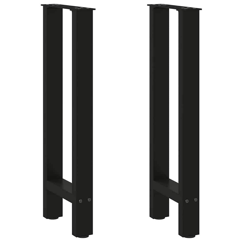 vidaXL Patas para consola negras (2 unidades, 38 x 72-73 cm, acero)