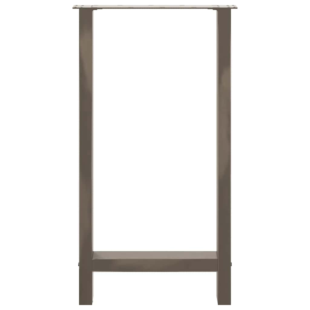 vidaXL Patas para mesa de bar de acero natural (2 unidades, 40 x 90-91 cm) - Image 5