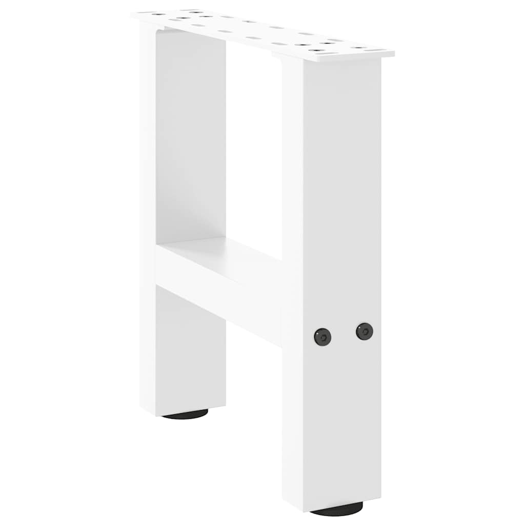 vidaXL Patas para mesa de centro blancas (2 unidades, 40 x 30-31 cm, acero) - Image 3