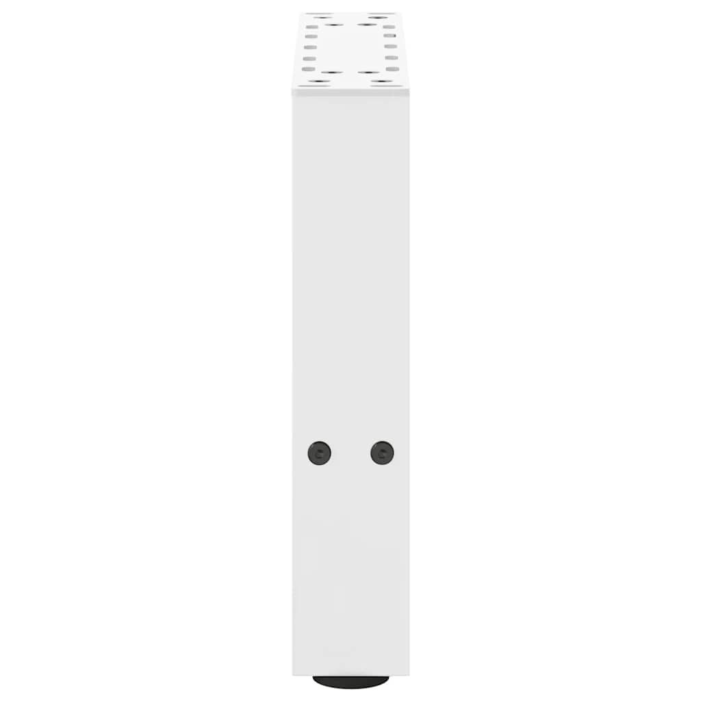 vidaXL Patas para mesa de centro blancas (2 unidades, 40 x 30-31 cm, acero) - Image 6