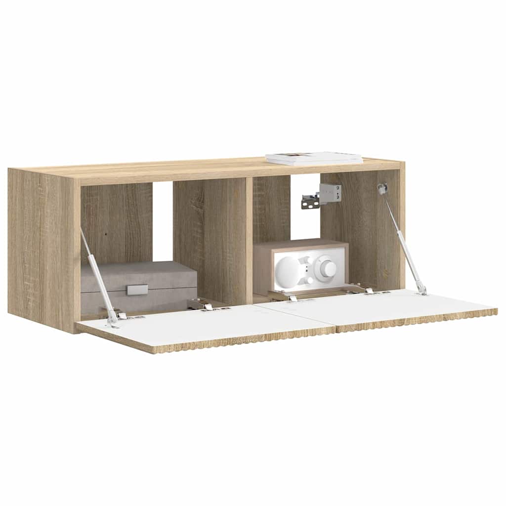 vidaXL Mueble de TV Montado en la Pared Sonoma 60 x 31 x 29.5 cm - Image 3