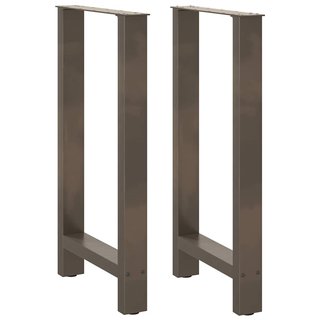 vidaXL Patas para mesa de bar de acero natural (2 unidades, 50 x 90-91 cm)