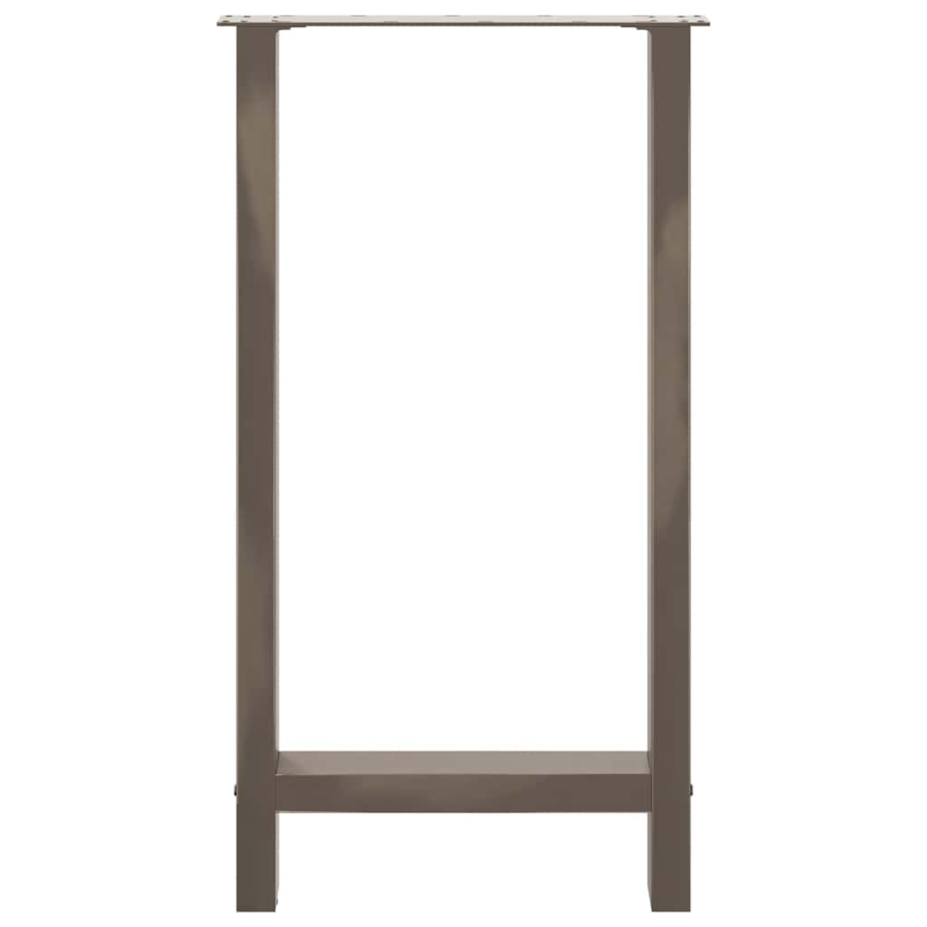 vidaXL Patas para mesa de bar de acero natural (2 unidades, 50 x 90-91 cm) - Image 5