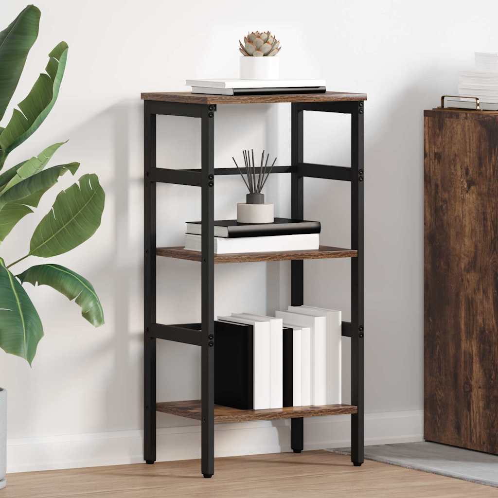 vidaXL Bücherregal Geräucherte Eiche 40 x 29,5 x 81 cm Holzwerkstoff